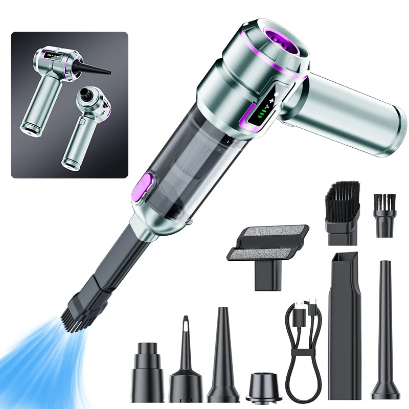 998000PA Mini Car Vacuum Cleaner Strong Scution Powerful Wireless HandHeld Portable for Home Handheld Blower Car Vacuum Cleaner