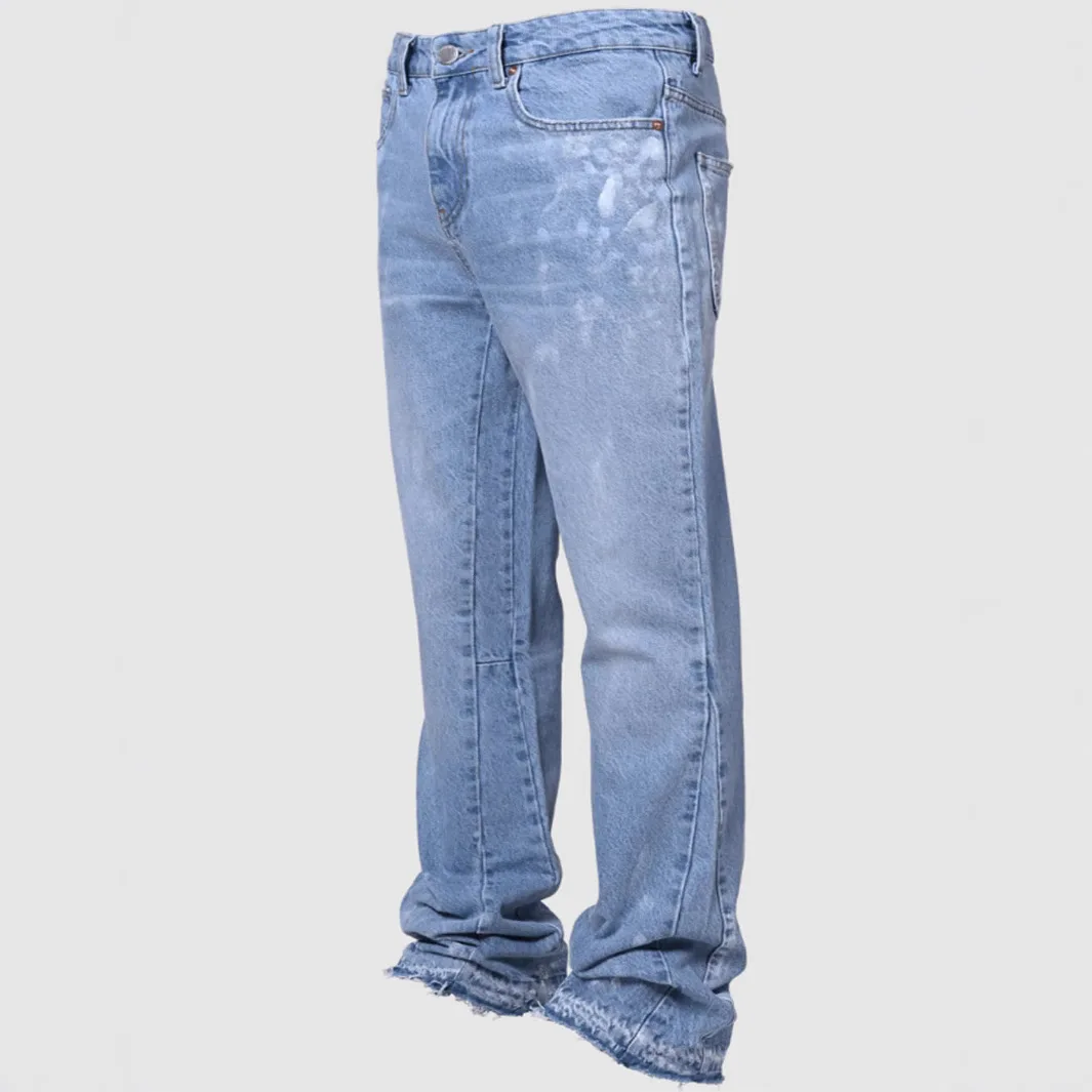 Pantaloni jeans slim elastici ricamati vintage lavati da uomo Four Seasons Pantaloni casual in denim skinny alla moda da uomo