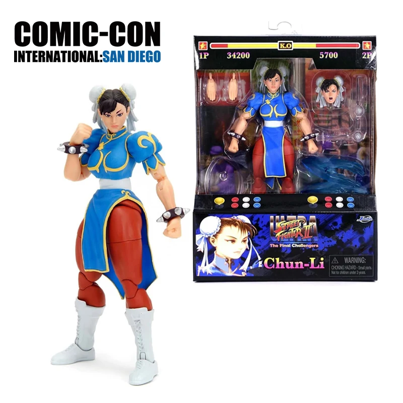 Jada juguetes Street Fighter II 6 "Chun Li figura de acción Street Fighter 2: The Final Challengers figura de acción modelo muñeca