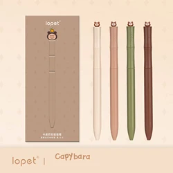 Lopet Kawaii Panda Twist Gel Pen with Spinning Core, Low Center Of Gravity Signature Canetas 0.5mm Black ink Bamboo Knot Pens
