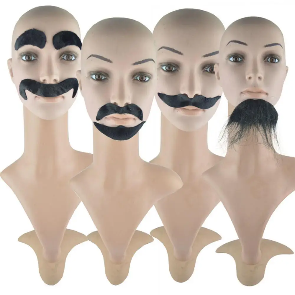 Dress Up Unique Eye-catching Holiday Costume Sought-after High-quality Prom Party Beard For Men Fake Beard Versatile Funny