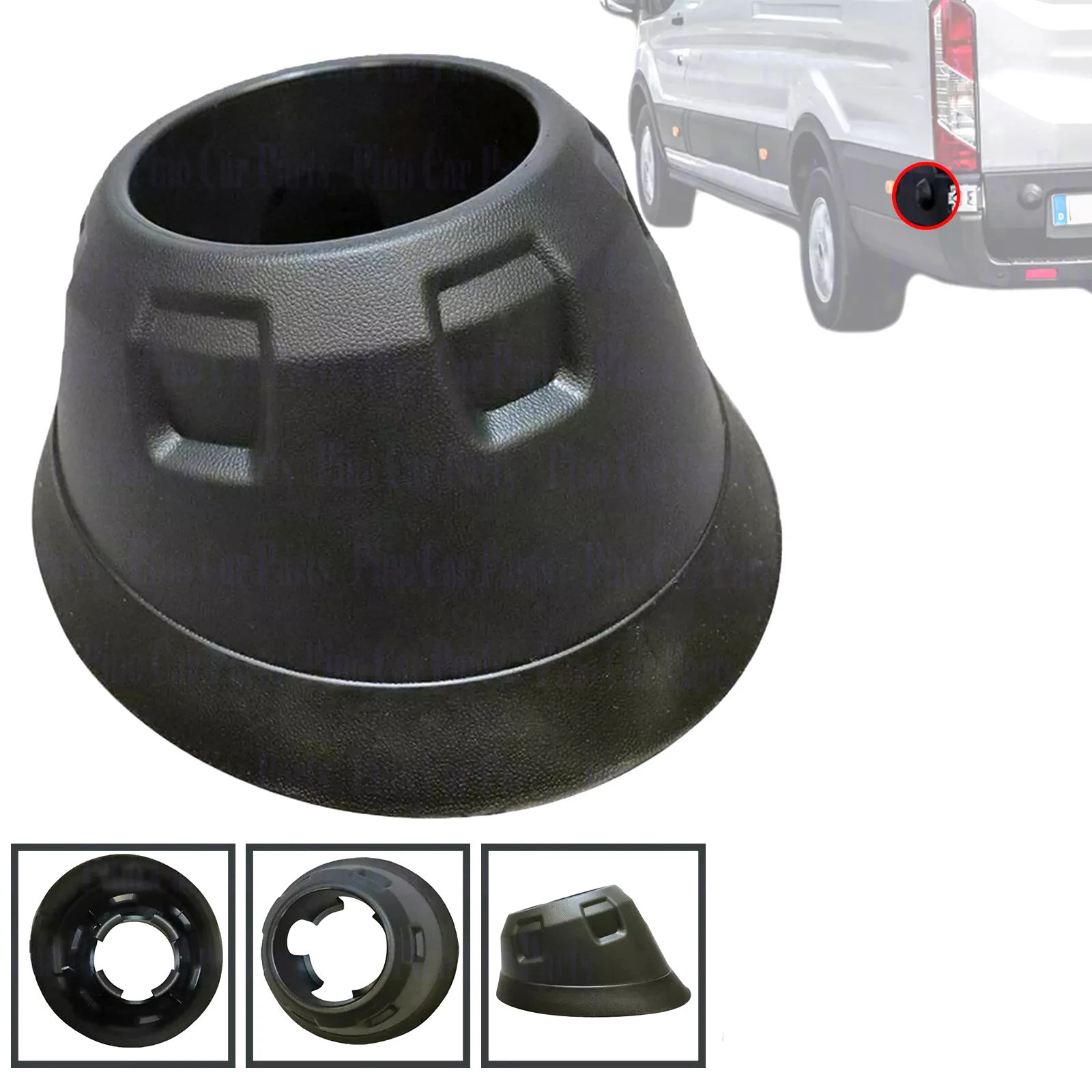 

1857658 Fits For Ford Transit (2014 Onwards) RH / LH Car Rear Cargo Door Bumper Magnet Cover Trim Automobile Accessories Part