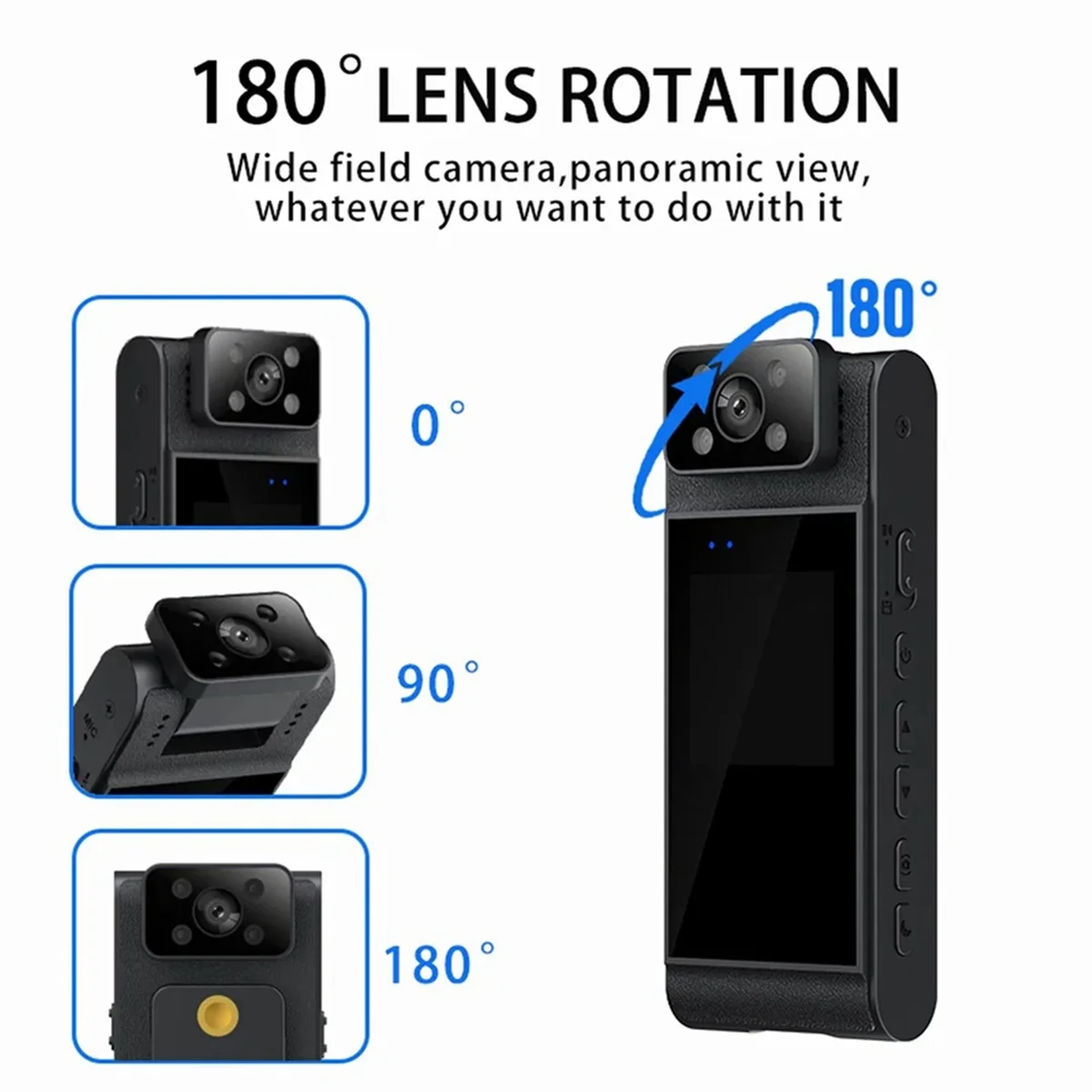 

New 1080P HD WIFI Mini Camera Camcorder Body Mount Cam Small 180 Rotating Les Motorcycle Bike Camera Sports DV Car DVR-AB01