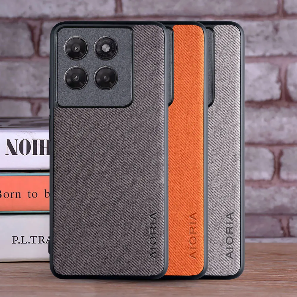 Case for Motorola Moto G37 5G Leather Fashion Soft TPU Master Hard Textile Leather Fashion Phone Cover for Moto G37 Case Funda