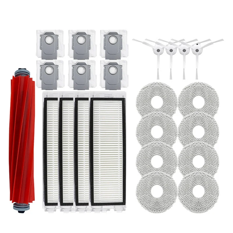 A85I-Comprehensive Cleaning Kit For Robotic P10 Qrevo: Includes Main Brush, Filter, Side Brushes, Dust Bag, Rag