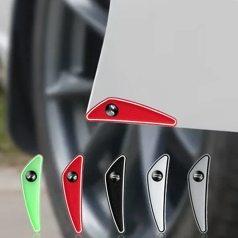 

4pcs Car Logo Bumper Anti-Collision Strip For Volkswagen VW Touran Beetle Golf Passat Jetta Polo Bora CC Lavida Caddy Scirocco