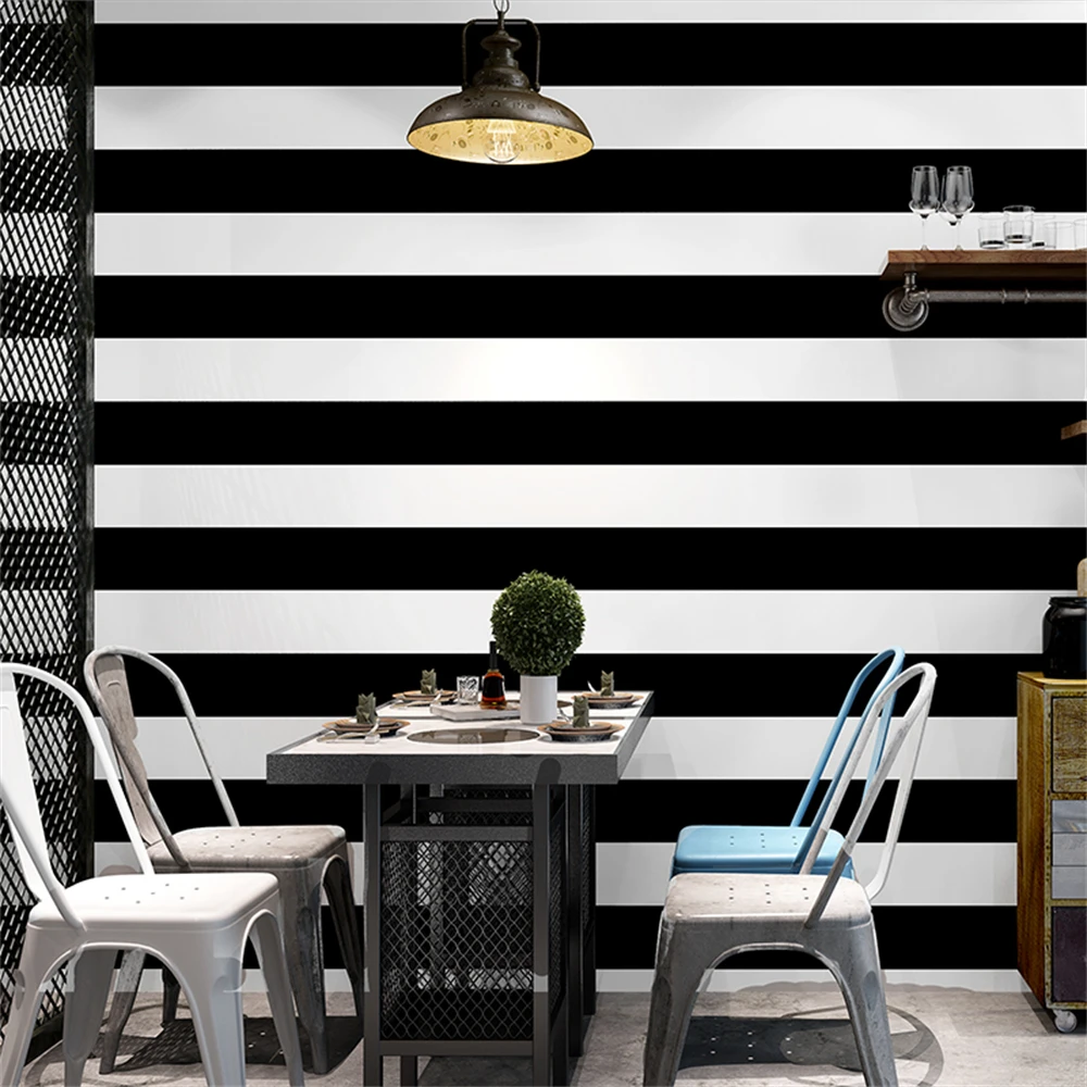 

beibehang home decor Vertical Black Stripe Wallpaper Roll For Living room mural Wall paper Roll Wallcoverings papel de parede 3d