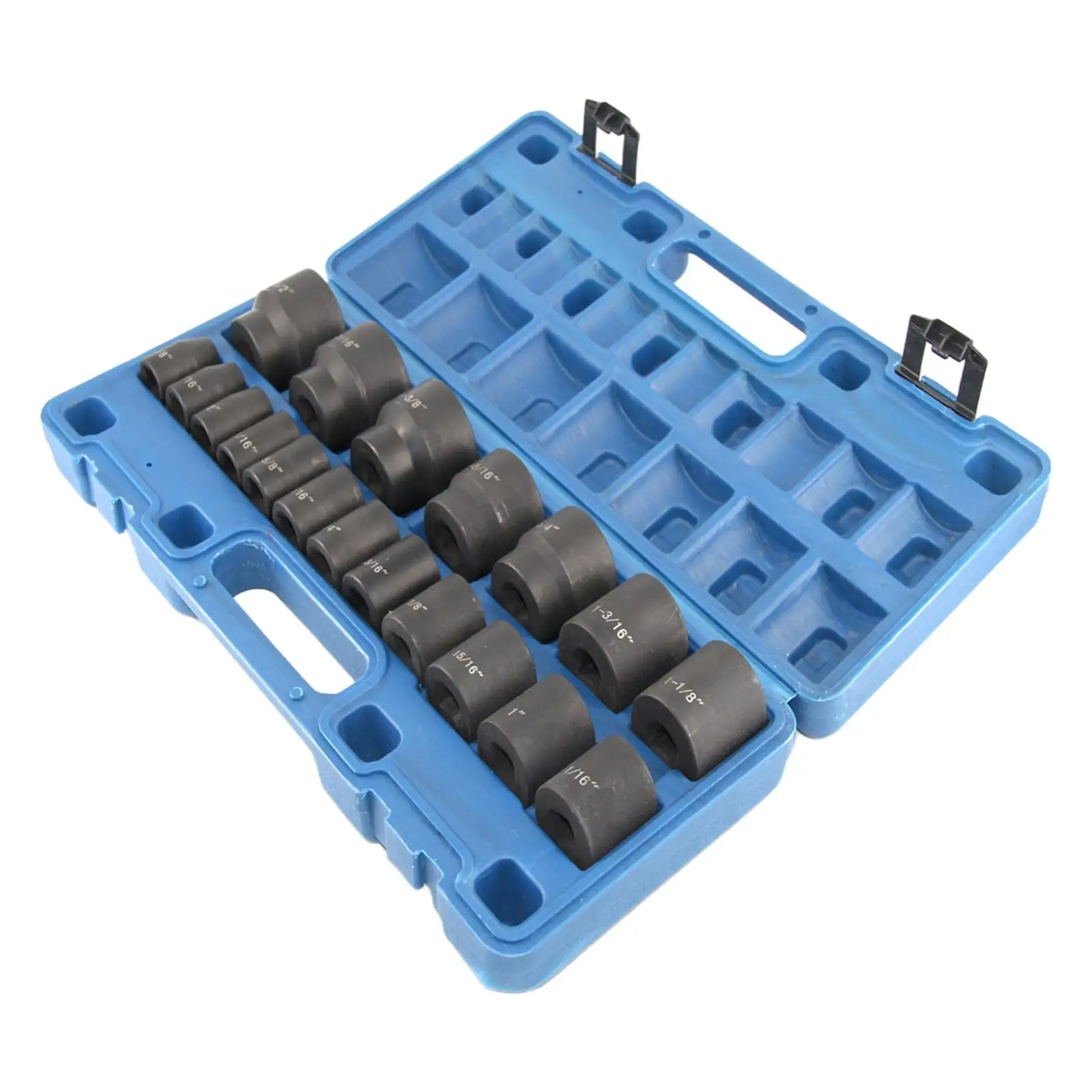 19Pcs Impact Socket Set Professional Manufacturing Drive Socket SAE 1/2