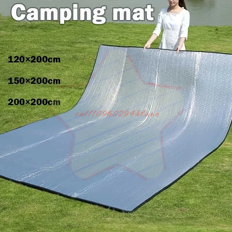 Aluminum Foil Moisture-proof Pad Outdoor Camping Waterproof Tent Footprint Portable Outdoor Tent Footprint Reflecting Heat