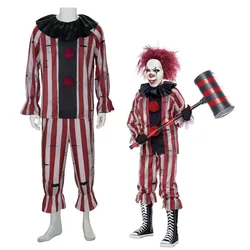 Evil Clown Cosplay Anime Art The Clown Terror Bloodstain Uniform  Set Halloween Party Role Play Clothing for Men Women