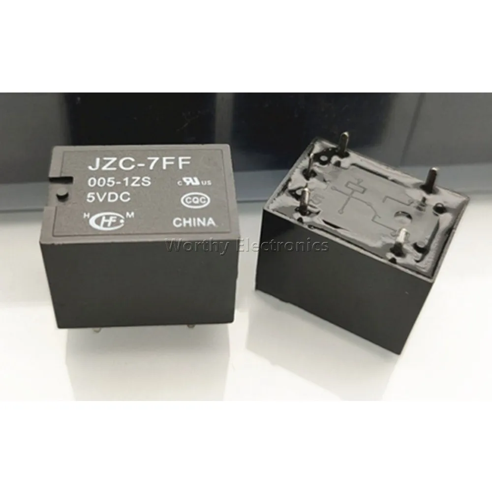 

Free Shipping 10PCS/LOT JZC-7FF 005-1ZS 5V 5VDC DC5V 5PIN Relay HF7FF