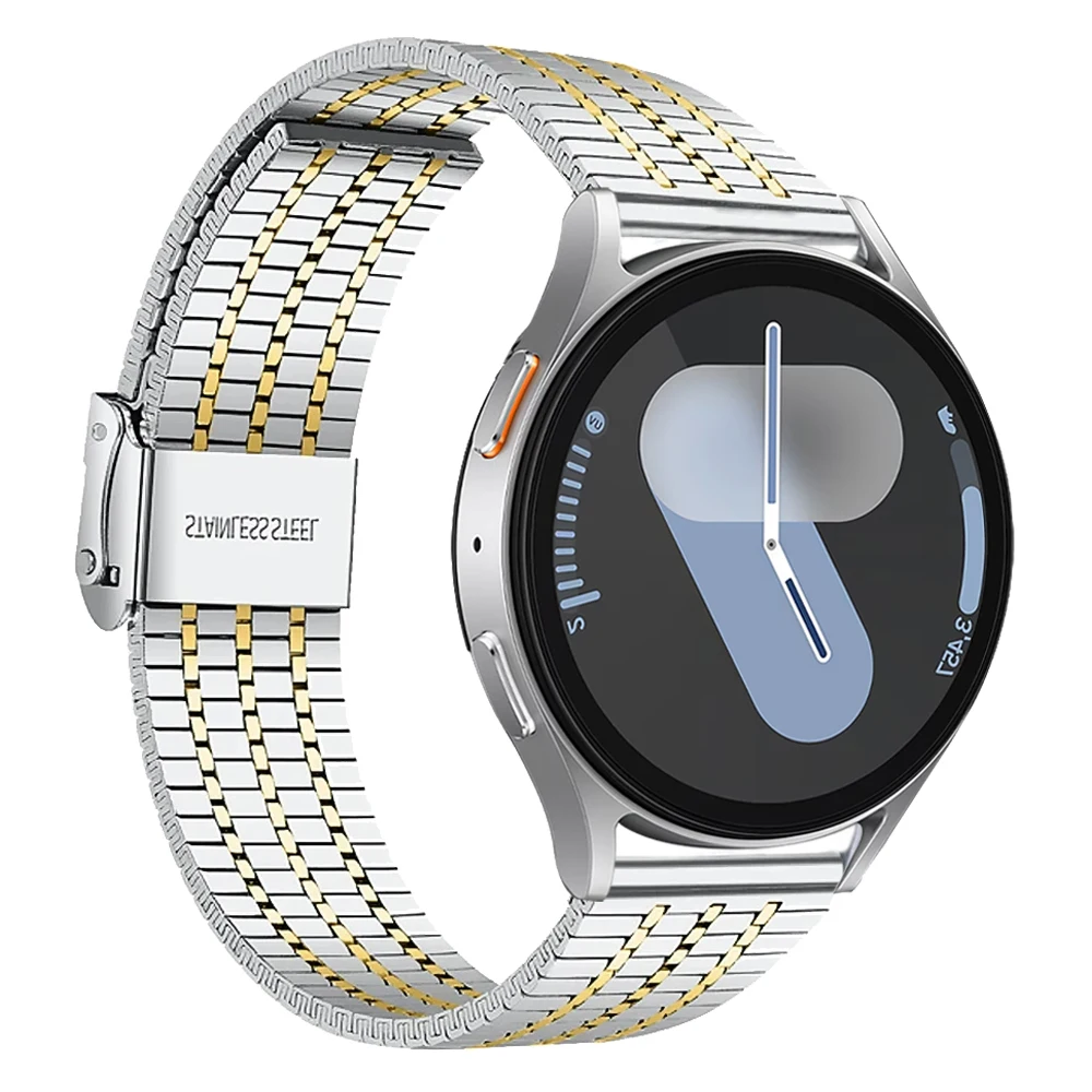 Metal Stainless Steel Strap for Samsung Galaxy Watch 7 LTE 44mm Watch7 6 5 4 Classic 44 40mm Smart Watch Band 20MM 22MM Bracelet