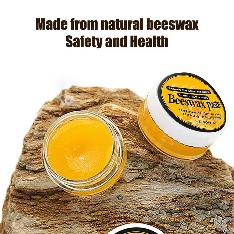 Natural Wood Care Wax SolidWood Furniture Polishing Conditioner Beeswax Polisher Waterproof Furniture Care Maintenance Beeswax