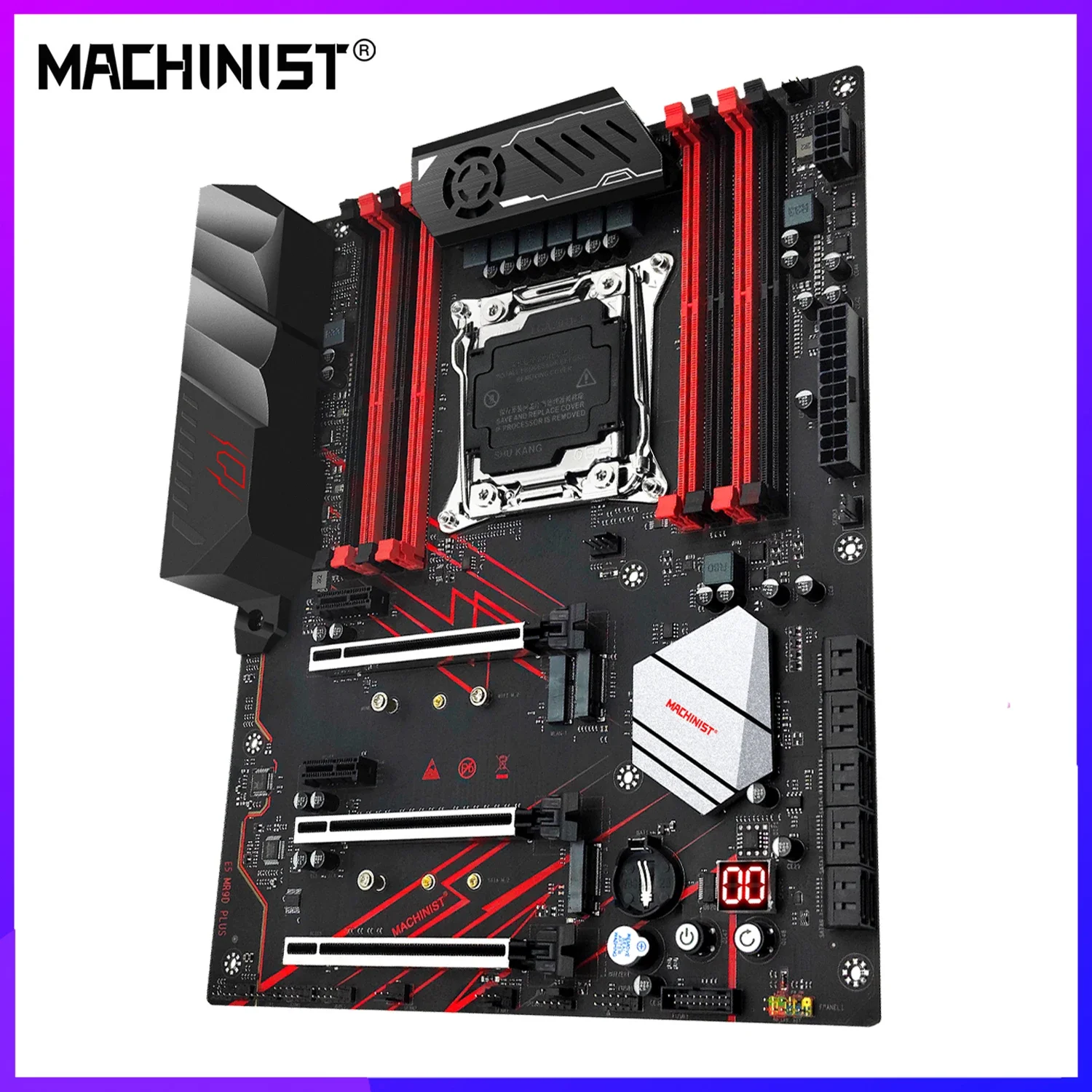 MACHINIST X99 MR9D PLUS Motherboard Support LGA 2011-3 Xeon E5 2670 V3 E5 2667 V4 Processor CPU DDR4 ECC/NON-ECC Memory RAM SSD