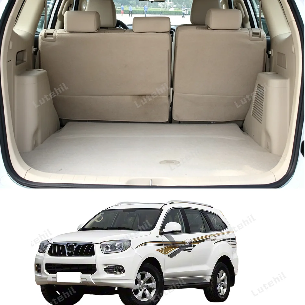 Car Floor Mats For Foton Sauvana (5-Seat) 2015 2016 Trunk mat Cargo Liner Protection Carpet Custom Floor Liners Accessories