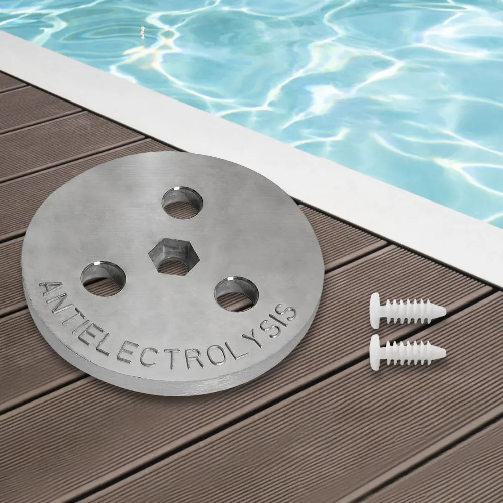 Pool Skimmer Zinc Anode Weight Plate Anti-Electrolysis Weight Pool Skimmer Basket Weight Against Corrosion and Electrolysis
