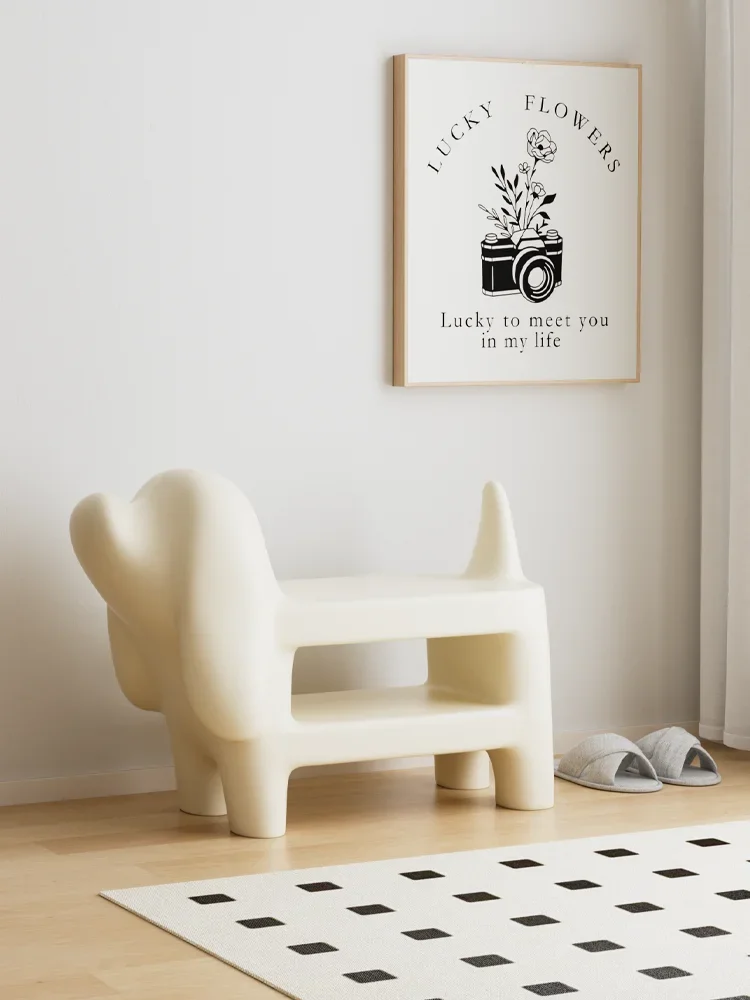 Creative Dog Shoe Changing Stool at the Entrance Entrance, Home Integrated Living Room Decoration