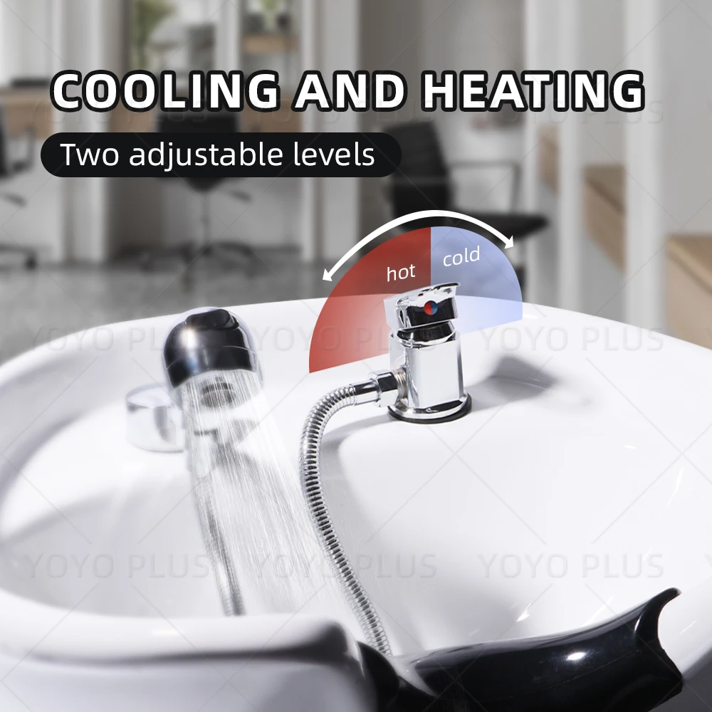 

1 set Salon Shampoo Basin Faucet Mixing Valve Shampoo Bowl Faucet Hose for Shampoo Bed Shampoo Basin Faucet