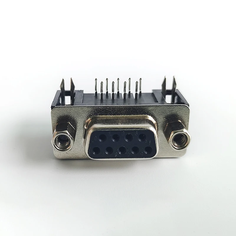 1/5/10PCS DB9 Female Male PCB Mount D-Sub 9Pin PCB Connector RS232 Connector 90-degree Bent Needle DR9 - Detail 1