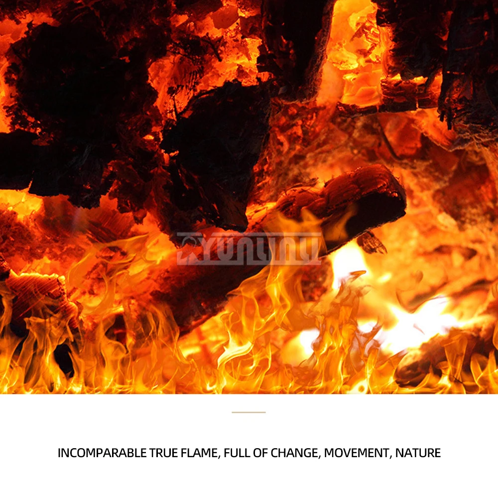 3D Electric Fireplace Aquecedor De Parede Eletrico Flame Electric Fast Heat Heater Household Indoor Smokeless