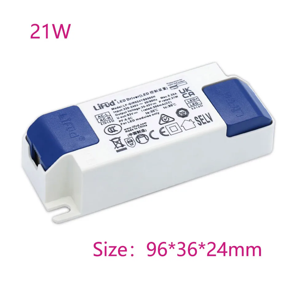 LiFud LED-Treiber 8W-60W LED-Transformator Eingang DC25-42V/33-40V Konverter-Transformator Ausgang 350mA 600mA 900mA 1200mA 1400mA 1500mA – Detail 2