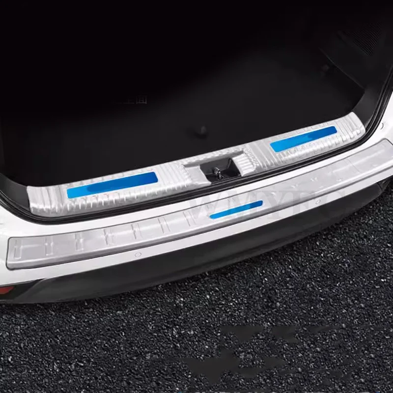 

Fit For Toyota Highlander 2021 2022 2023 2024 Stainless Steel Rear Bumper Door Sill Protector Scuff Plate