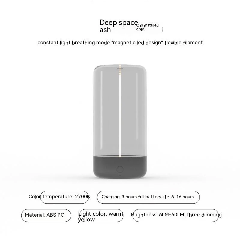 

New LED Camping Light Type-c Rechargeable Portable Night Light With High Transparency And Anti Drop Creative Atmosphere Light