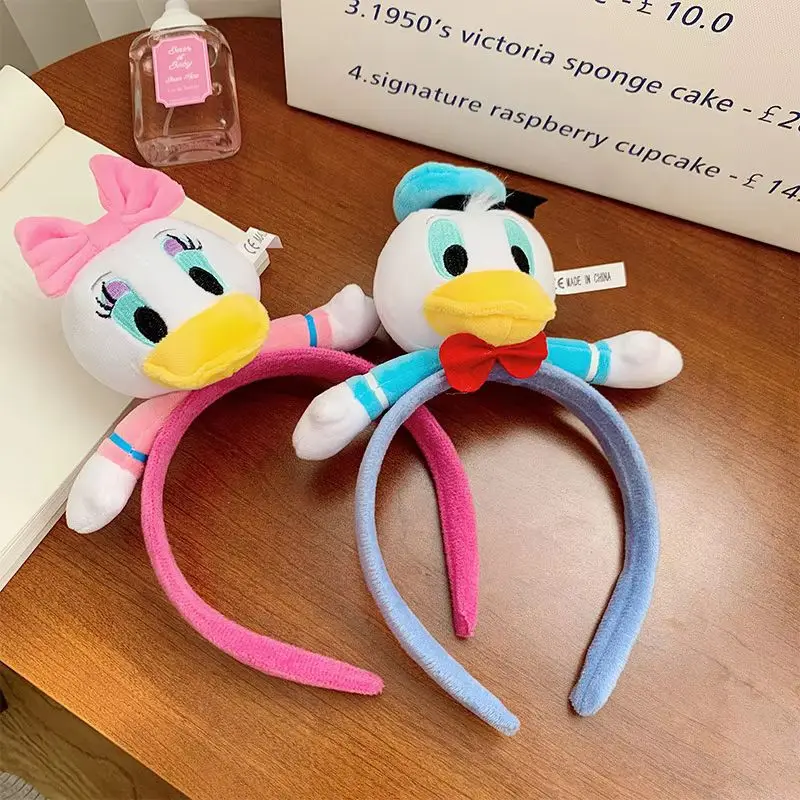 Disney Cute Donald Duck Hairbands For Children Selling Cute Cartoon Headbands For Girls Washing Face Hair Bundles