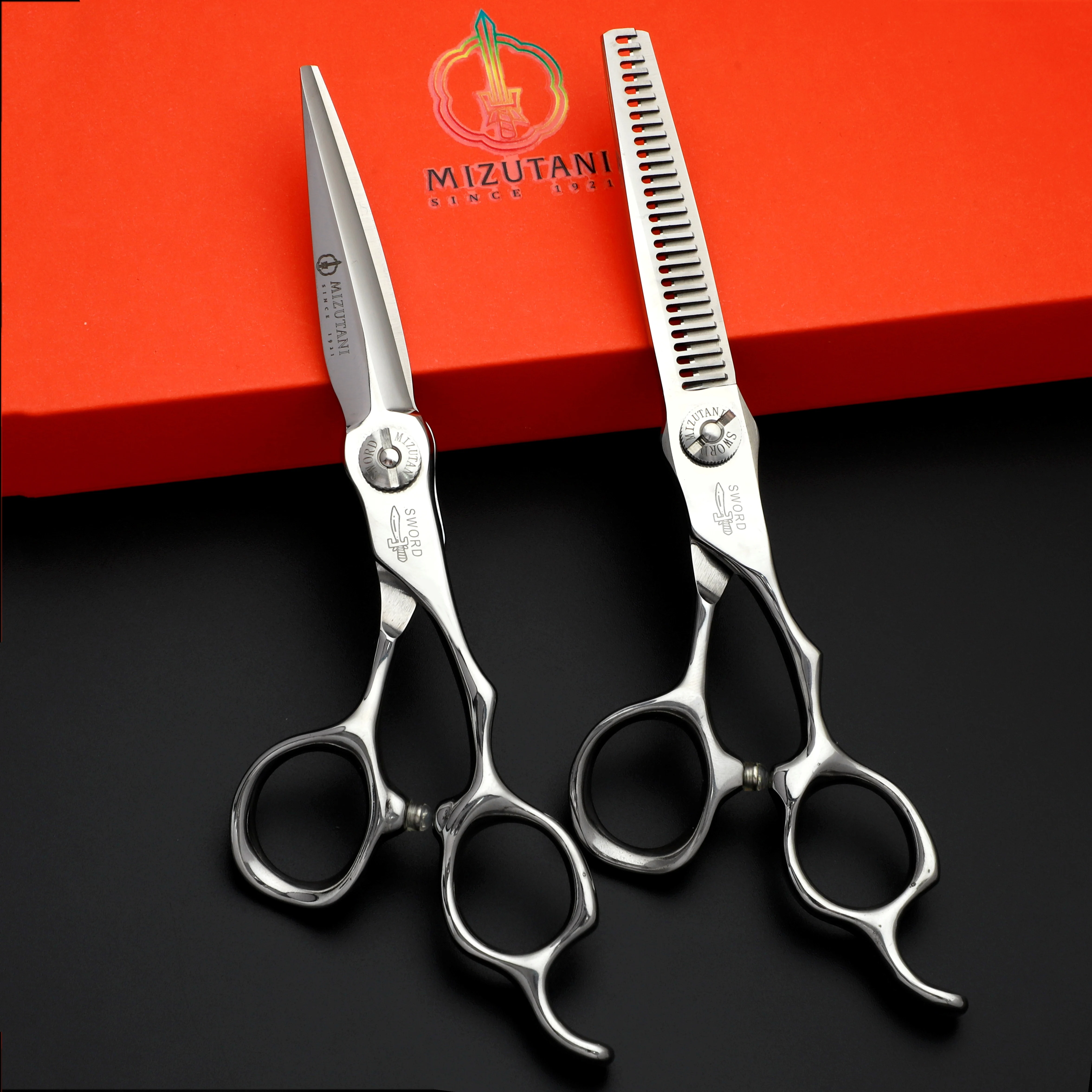 

MIZUTANI Scissors 6.0 Inch scissors 440C material professional hairdressing scissors High end salon Hair cutting scissors