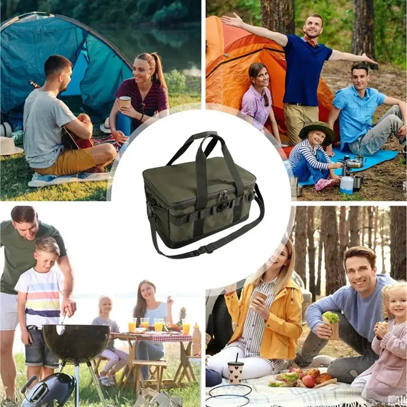 Outdoor Utility Tote Bag Large Camping Storage Tote Bag Travel Organizer Oxford Cloth Torba o dużej pojemności z uchwytem