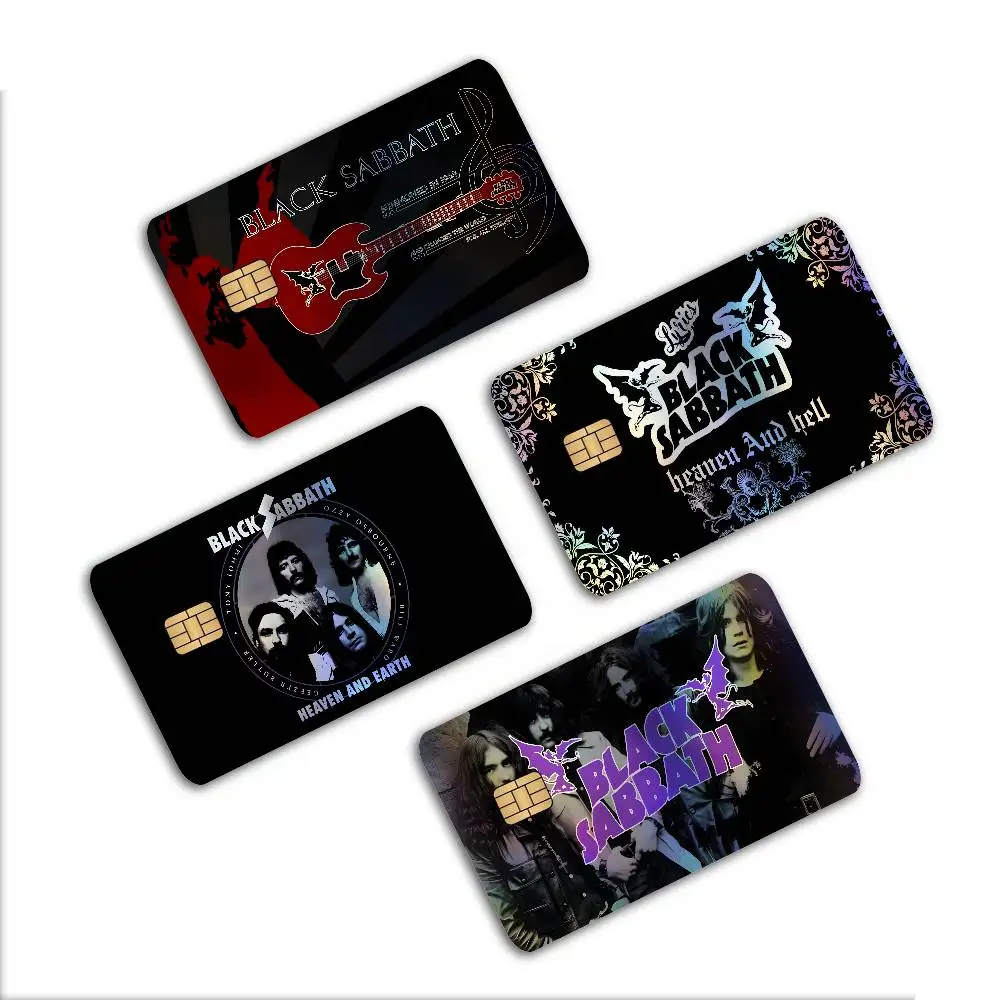 Band B-blackS S-sabbathS Laser Glitter Bank Card Stickers Fashion Multi Scene Art Decor Decals
