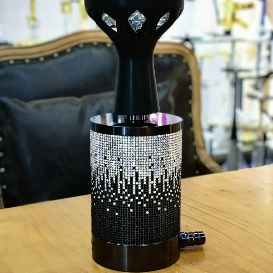 Diamond-encrusted Portable Desktop Hookah Hookah Accessory, Water Pipe, Smoke Hooka, Full Set, Single-Size for Smoking Gift