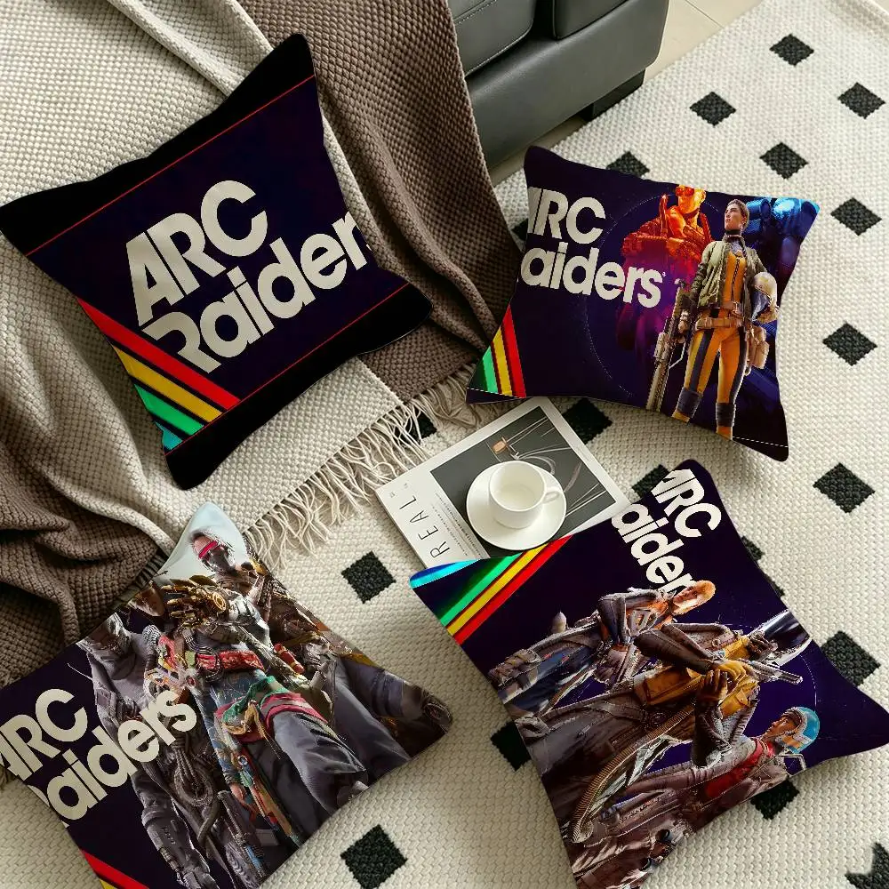 A-ARC Raiders Game Anime Office Cushion Pillowcase Car Cushion Cover45X45CM Lumbar Pillowcase Sofa Pillowcover