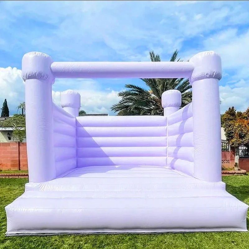 A Export Inflatable Wedding Trampoline Children's Birthday Castle White Trampoline Internet celebrities pose punch photography
