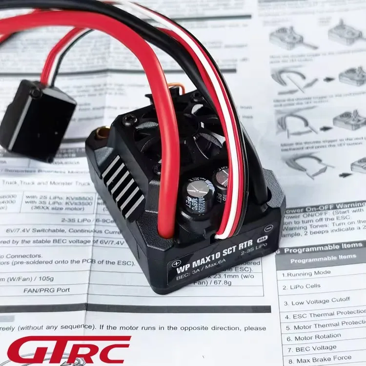 

Hobbywing 120A waterproof brushless ESC fits 6S LIPO battery