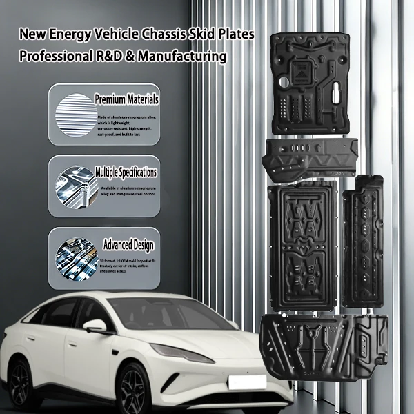 BYD Seal 06 New Energy Underbody Skid Plates Anti Collision Manganese Steel Magnesium Alloy No Resonance Protection