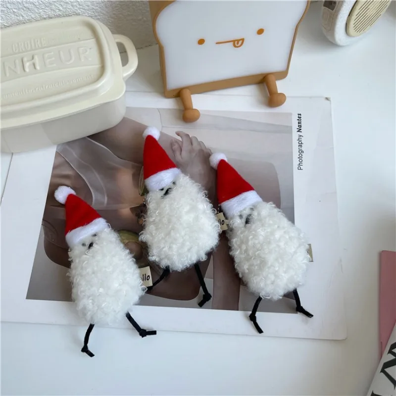 Niedliche Plüsch tier ausgestopfte Puppen Schlüssel anhänger Weihnachts vogel Serie Fledermaus Plüsch Schlüssel bund Paar Tasche Anhänger