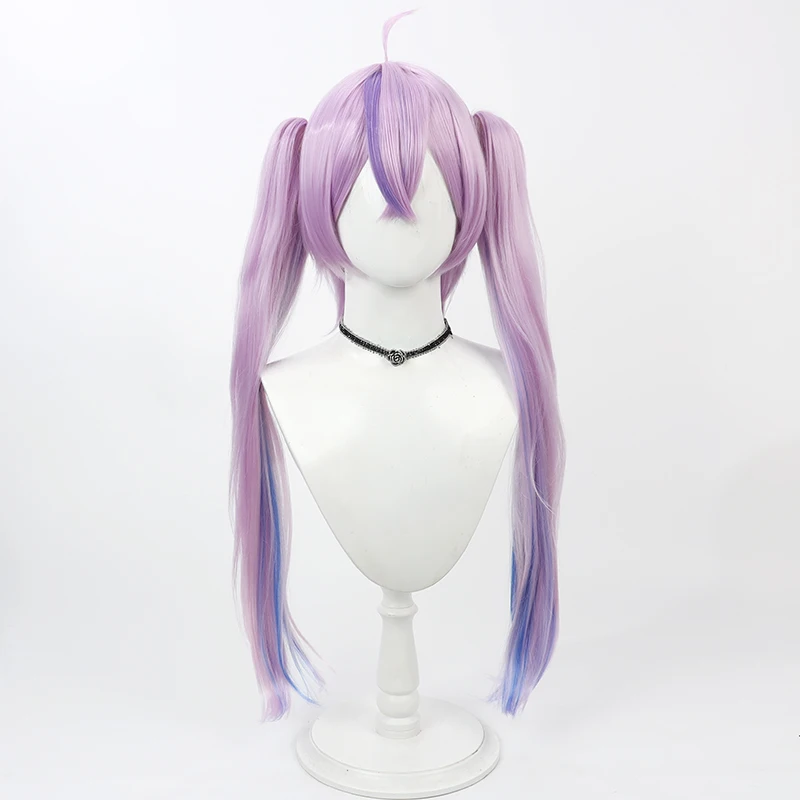 Virtual YouTube Vtuber Runa Shingu Cosplay Wig Halloween Carnival Party Props Synthetic Hair Heat Resistant Fiber + Wig Cap