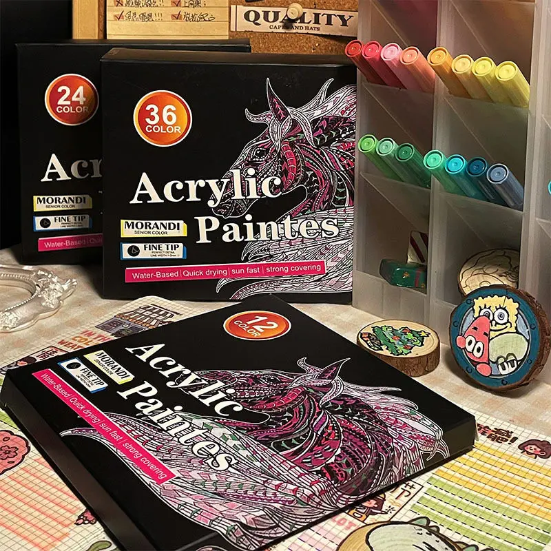 

Acrylic Marker Watercolor Markers Press-type Stackable Color Display Waterproof Colorfast 3D Printing Accessories