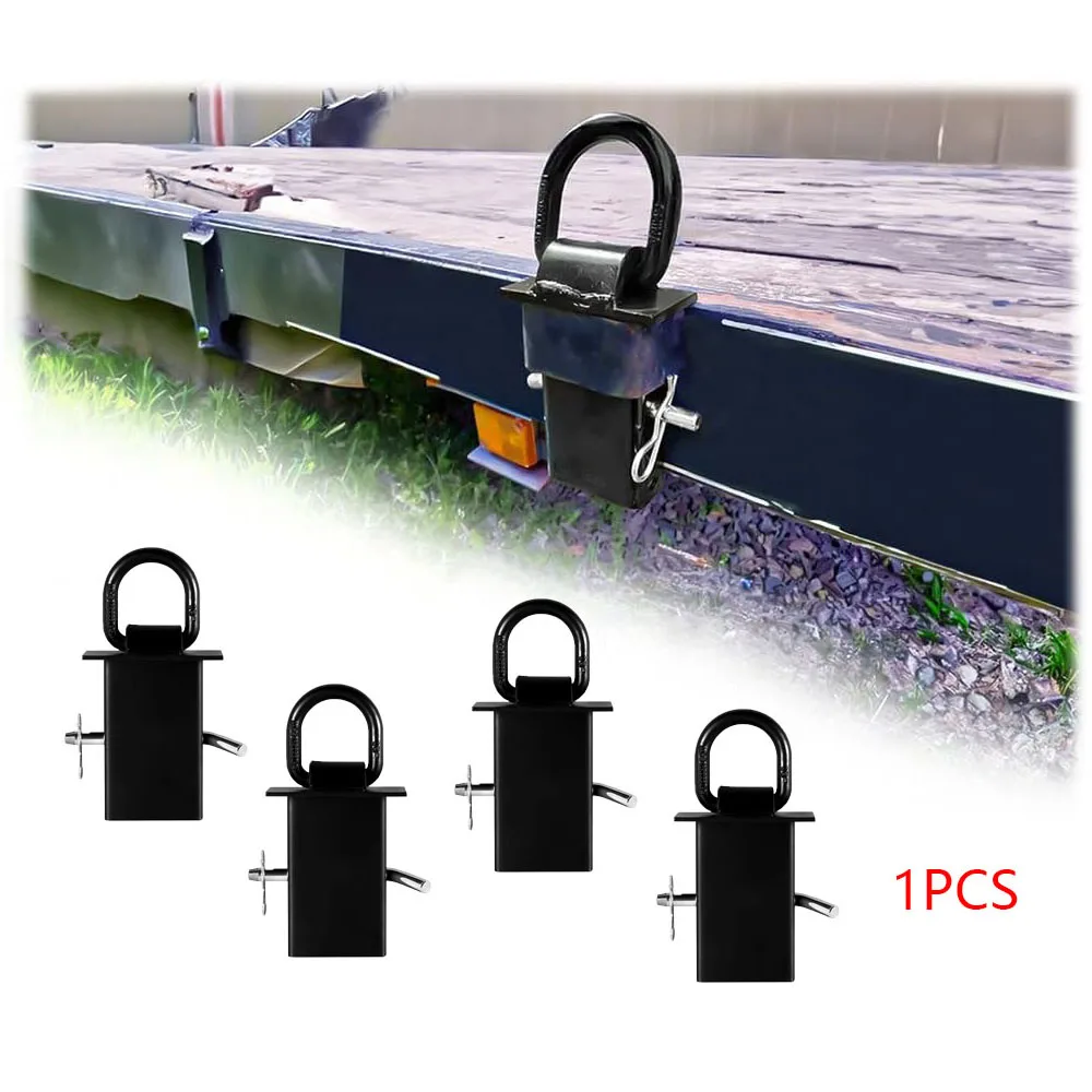 

12000 lbs Trailer Stake Pocket D Ring Tie Downs for Flatbed Trucks Trailers 1/2" Hitch Pin Standard 2" x 4" Stake Pockets