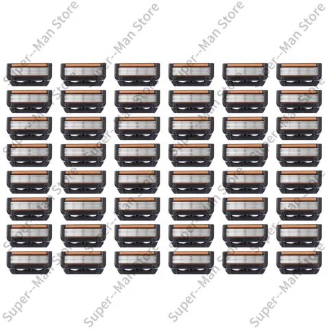 인기 남성용 중력 박스 수동 면도기, 5중 스테인리스 스틸 칼날, 피부 손상 없음, 구식 칼날 면도 헤드