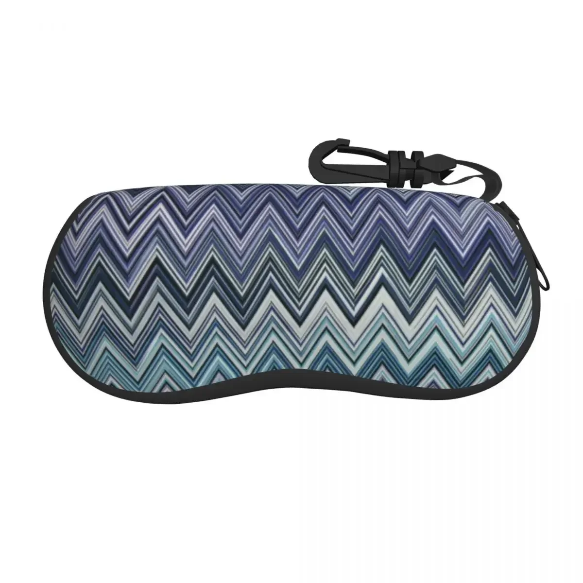 Home Bohemian Eyeglass Glasses Case Women Men Soft Zigzag Boho Pastel Sunglasses Protective Box