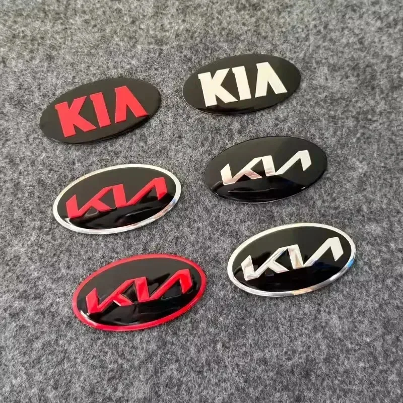 Car Front Hood Emblem Rear Trunk Badge Sticker For KIA EV6 Sorento Niro Stinger Ceed Carnival K5 K9 Soul Carens VQ Cadenza Sport view 5