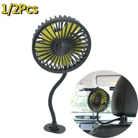 1/2Pcs Car Fan Rear Seat Ventilador USB Freshener Air Conditioner Climatiseur Ventilateur Voiture Ventilatore Auto Cooler 선풍기