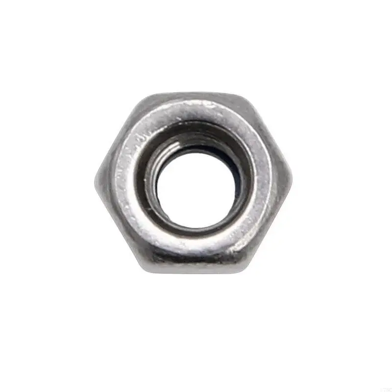 U75C 100 PCS/SET Aço inoxidável Fuendma aço Nylon porca inserção porcas travamento 3mm 3mm