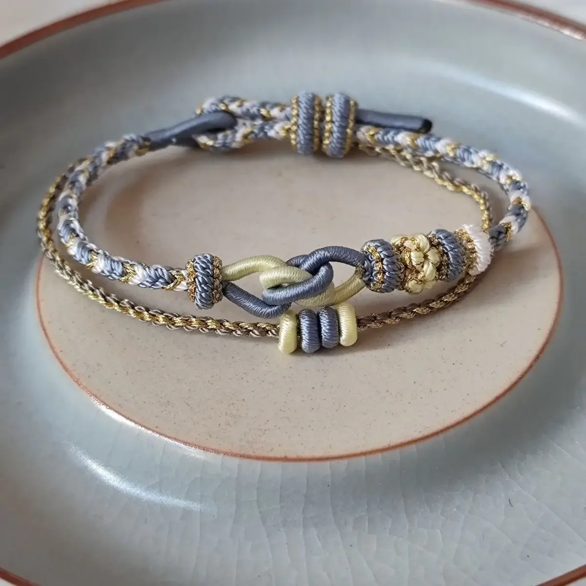 

Новый DIY-набор для создания браслета: тонкий плетеный браслет в ретро-стиле, уникальное украшение ручной работы, подарок для подруги/девушки