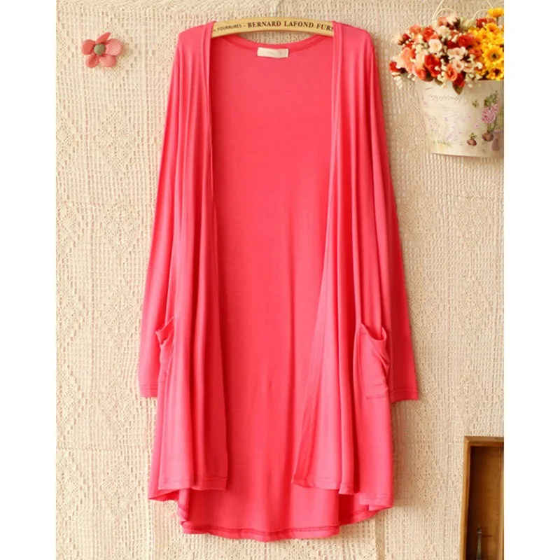 2025 Spring/Summer Women's Cardigan Long Sleeve Sunscreen Coat Medium Long SizLarge Loose Beach Thin Single Coat Cardigan Mujer