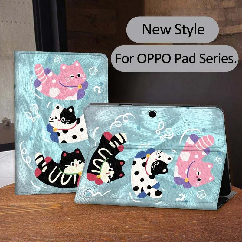 

Чехол с креативным рисунком кота для OPPO Realme Pad 3 11 2 4 Pro Air Neo SE X 11,61 11,4 12,1 13,2 дюйма