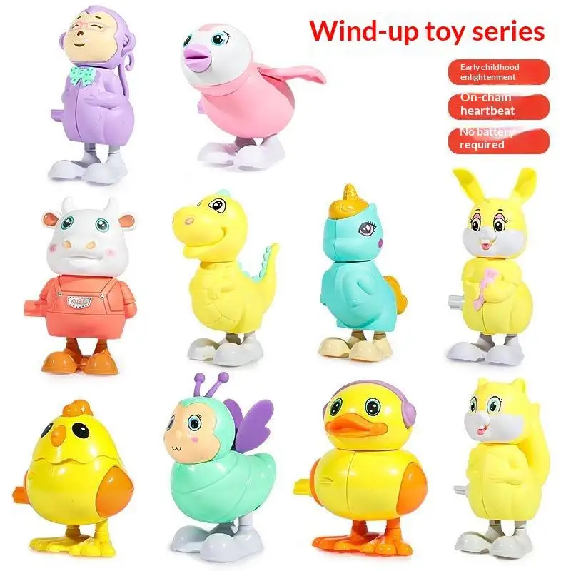 1Pcs Walking Hatchling Bouncing Duckling Egg Toy Cute Animal Shaped Fun Play Toy Portable for Kids Travel Camping Activity