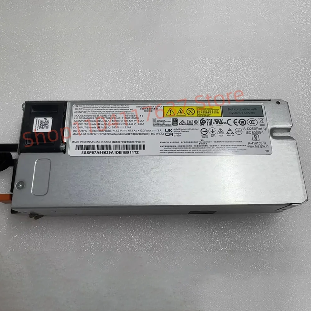 Server power module FSF030 02YF622  for SR588 SR658 550W